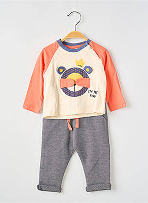 Ensemble pantalon poches orange BOBOLI garcon