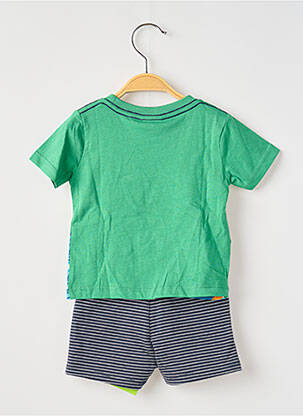 Ensemble short poches vert BOBOLI garçon