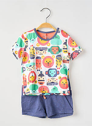 Ensemble short poches bleu BOBOLI garçon