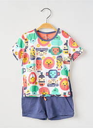 Ensemble short poches bleu BOBOLI garcon
