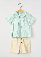 Ensemble short vert BOBOLI pour enfant seconde vue