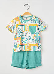 Ensemble short vert BOBOLI pour garçon seconde vue