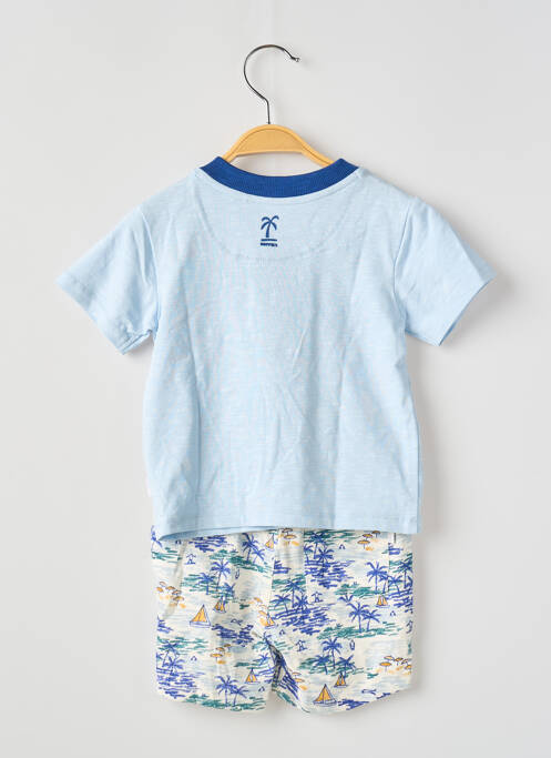 Ensemble short sérigraphie bleu NOPPIES garcon