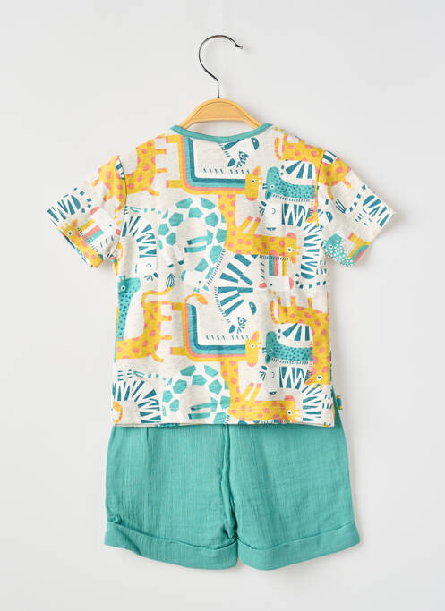 Ensemble short sérigraphie vert BOBOLI garcon
