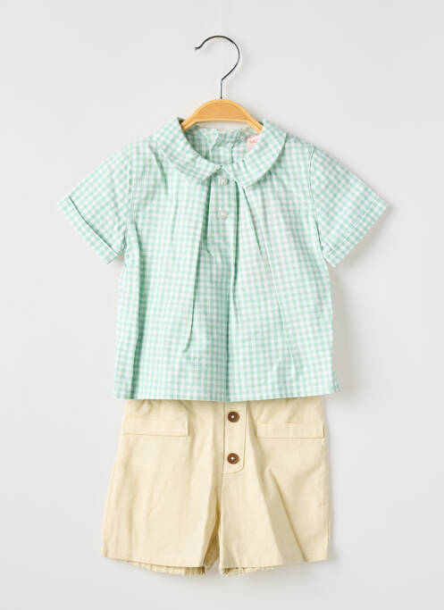 Ensemble short vert BOBOLI pour enfant