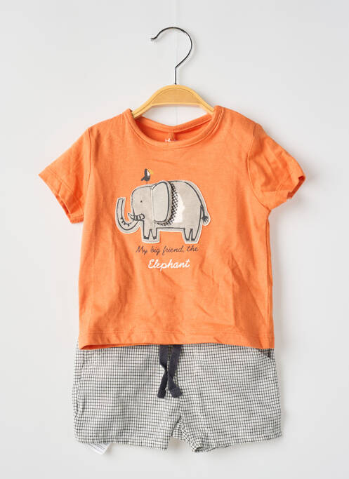 Ensemble short orange BOBOLI pour garçon