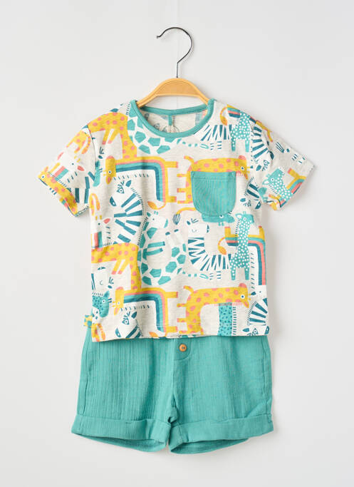 Ensemble short vert BOBOLI pour garçon