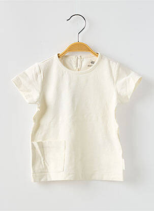 T-shirt coupe droite manches courtes beige STERNTALER garçon
