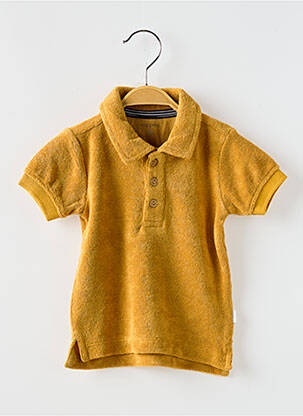Polo coupe droite manches courtes jaune NOPPIES garçon