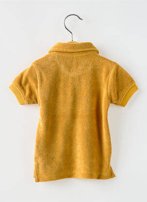 Polo coupe droite manches courtes jaune NOPPIES garçon