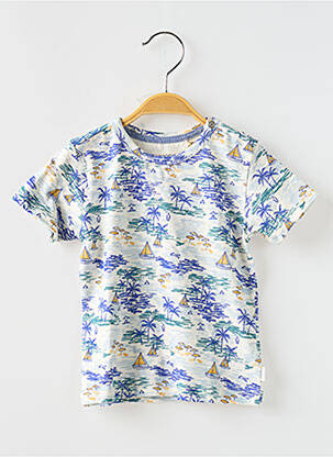 T-shirt coupe droite manches courtes blanc NOPPIES garçon