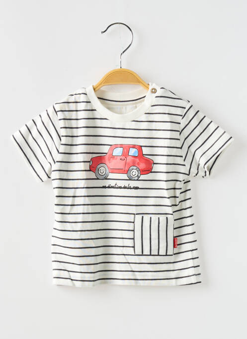T-shirt coupe droite manches courtes blanc MAYORAL garcon