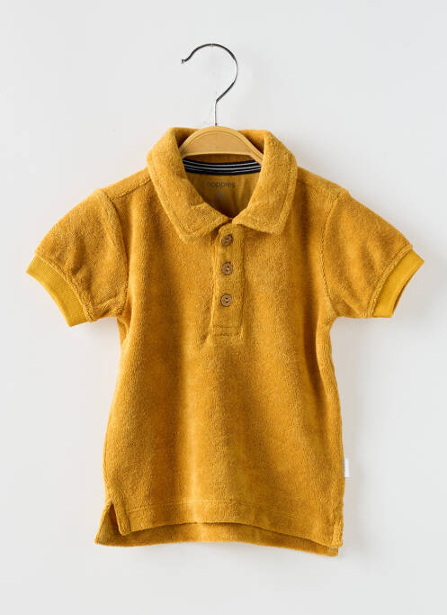 Polo coupe droite manches courtes jaune NOPPIES garcon