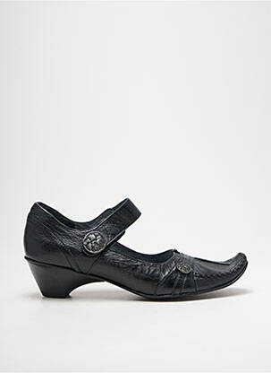 Escarpins tissage satiné talon de 4 à 6cm noir J.METAYER femme