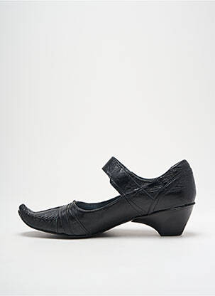Escarpins tissage satiné talon de 4 à 6cm noir J.METAYER femme