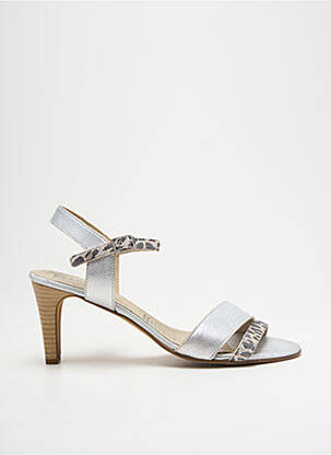Sandales/nu pieds talon aiguille talon de 7 à 9cm argent J.METAYER femme