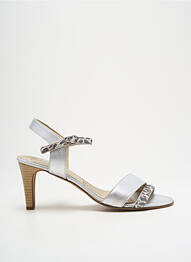 Sandales/nu pieds talon aiguille talon de 7 à 9cm argent J.METAYER femme