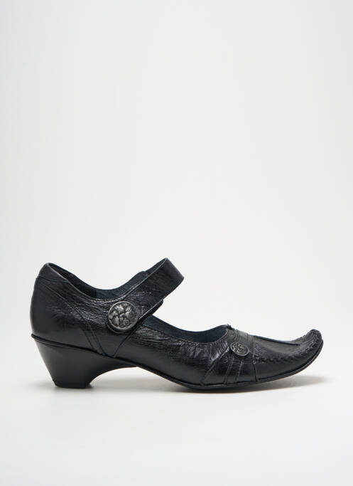 Escarpins matière lisse talon de 4 à 6cm noir J.METAYER femme