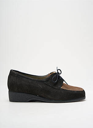 Derbies nubuck talon de 4 à 6cm noir MARCO femme