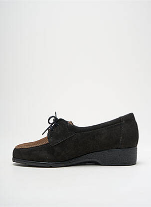 Derbies nubuck talon de 4 à 6cm noir MARCO femme