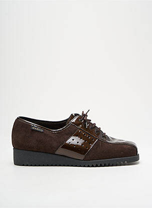 Derbies matière lisse talon plat jusqu'à 3cm marron MARCO femme