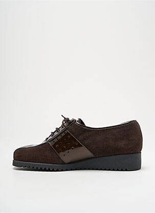 Derbies matière lisse talon plat jusqu'à 3cm marron MARCO femme