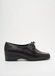 Derbies tissage satiné talon plat jusqu'à 3cm gris MARCO femme