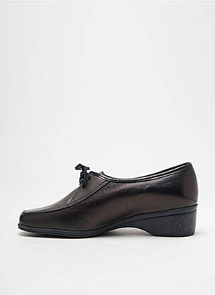 Derbies grande largeur talon plat jusqu'à 3cm gris MARCO femme