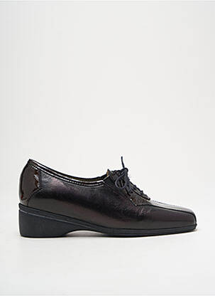 Derbies tissage satiné talon de 4 à 6cm noir MARCO femme