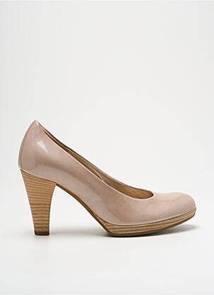 Escarpins matière lisse talon de 7 à 9cm beige GABOR femme