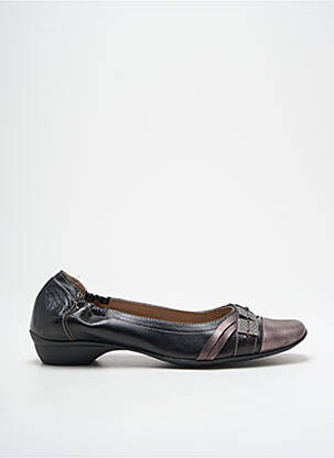 Ballerines matière lisse talon plat jusqu'à 3cm noir DORKING femme