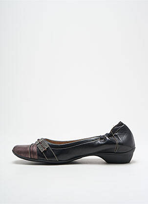 Ballerines matière lisse talon plat jusqu'à 3cm noir DORKING femme