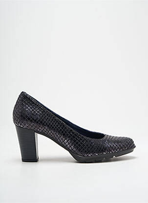 Escarpins tissage satiné talon de 4 à 6cm noir DORKING femme