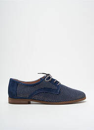 Derbies tissage satiné talon plat jusqu'à 3cm bleu DORKING femme