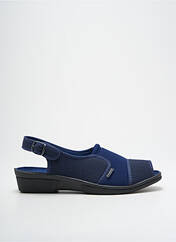 Chaussons/Pantoufles bleu FARGEOT pour femme seconde vue