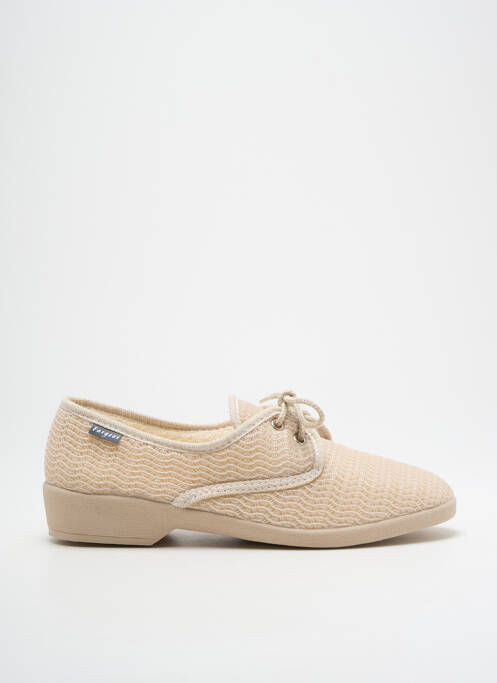 Chaussons/Pantoufles beige FARGEOT pour femme
