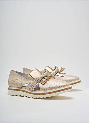 Derbies impression talon de 4 à 6cm or REGARD femme