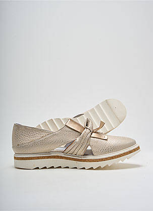 Derbies impression talon de 4 à 6cm or REGARD femme