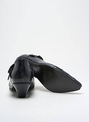 Escarpins tissage satiné talon de 4 à 6cm noir J.METAYER femme