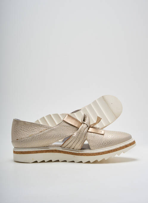 Derbies impression talon de 4 à 6cm or REGARD femme