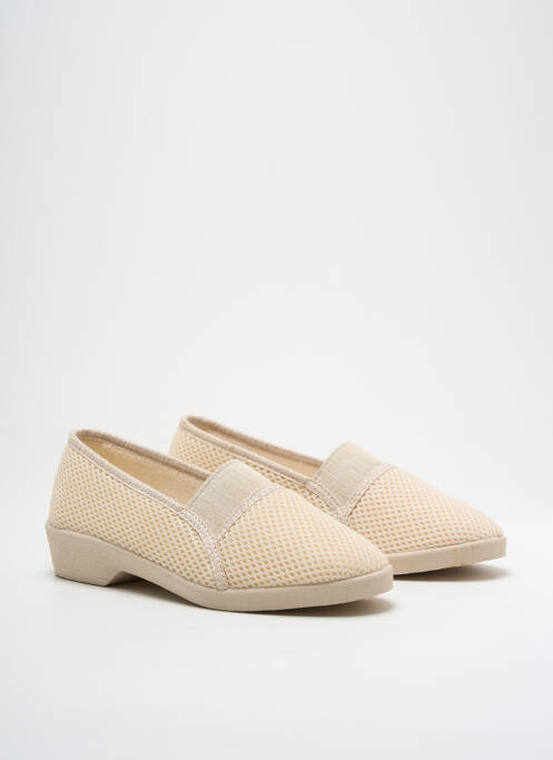 Chaussons/Pantoufles beige FARGEOT pour femme