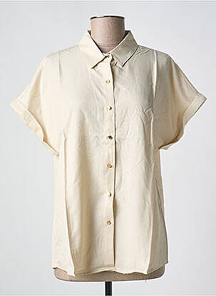 Chemisier manches courtes manches courtes beige SARAH JOHN femme