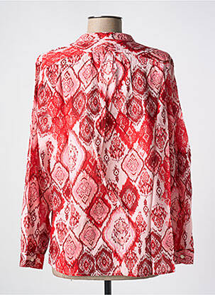 Chemisier imprimé fantaisie manches longues rouge SEASON femme