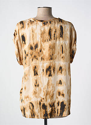 Blouse manches courtes manches courtes marron CREAM femme