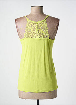 Top stretch sans manche vert CREAM femme