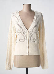 Gilet manches longues beige CREAM pour femme seconde vue