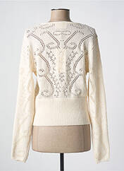 Gilet manches longues beige CREAM pour femme seconde vue