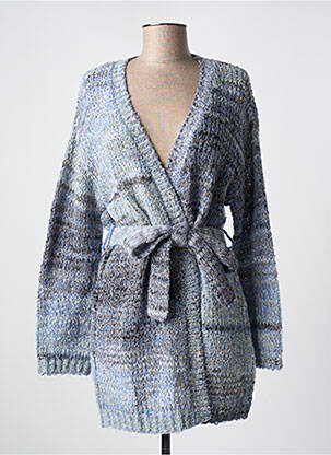 Gilet manches longues bleu CREAM pour femme