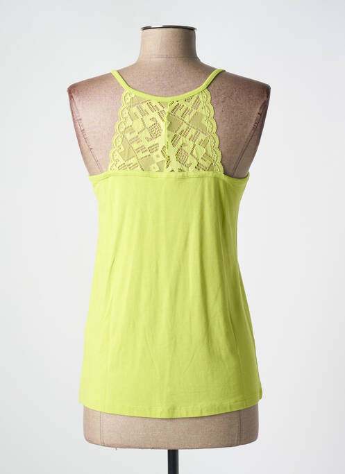 Top stretch sans manche vert CREAM femme