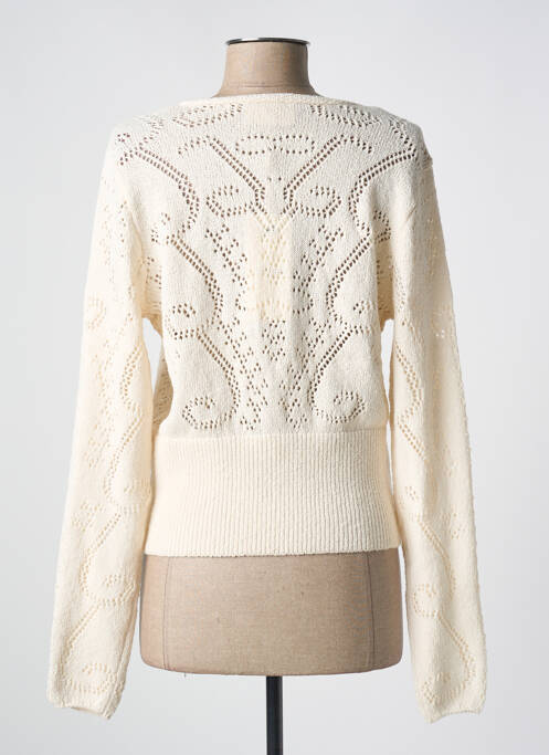 Gilet manches longues beige CREAM pour femme